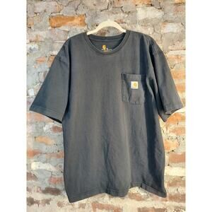 Carhartt Shirt Mens Sz XL Black Work Worn Faded pj